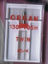 Organ Needles, Twin ,130/705H, 1 Stück